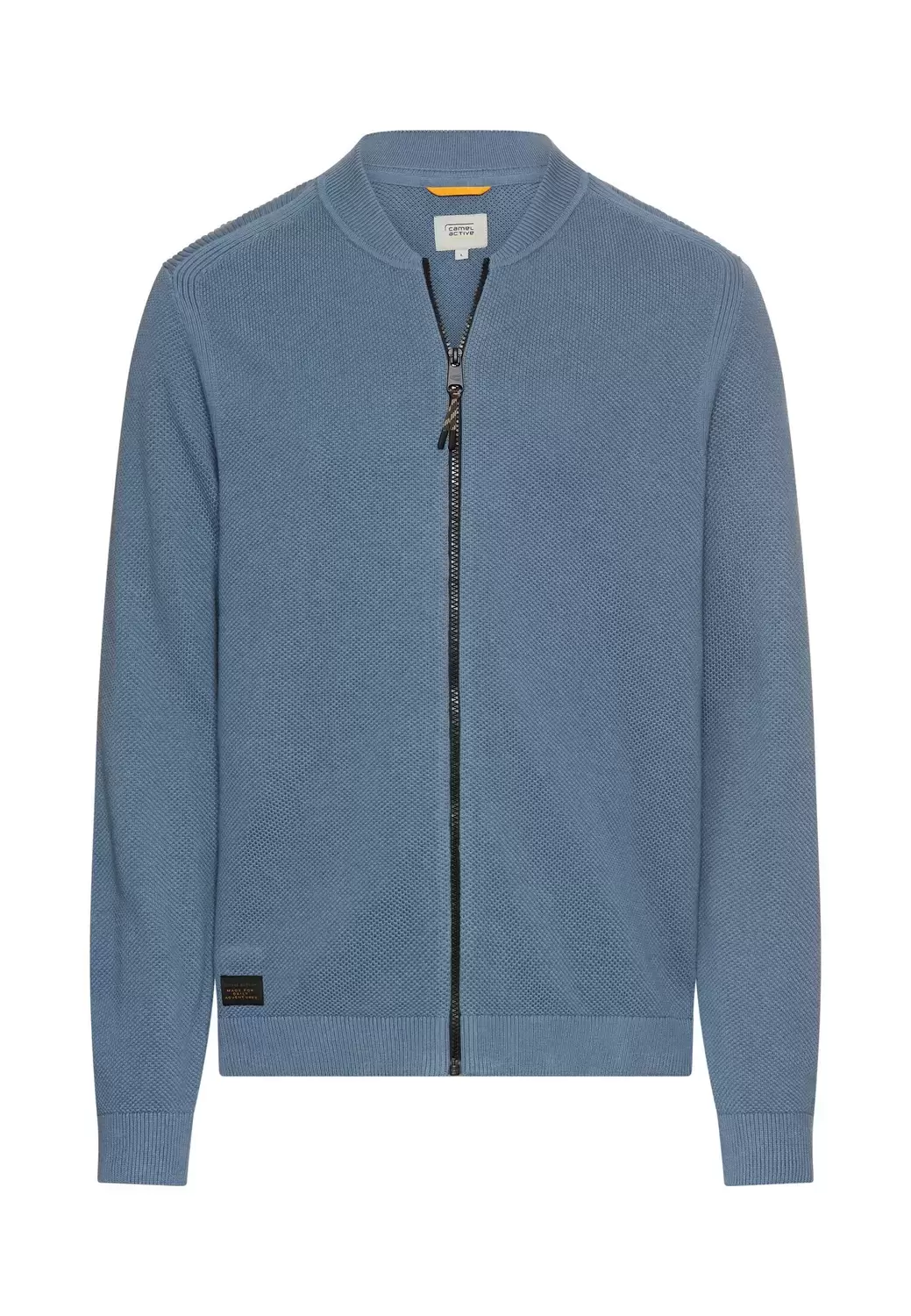 Strickjacke im Bomberstil mit elastischen Bündchen