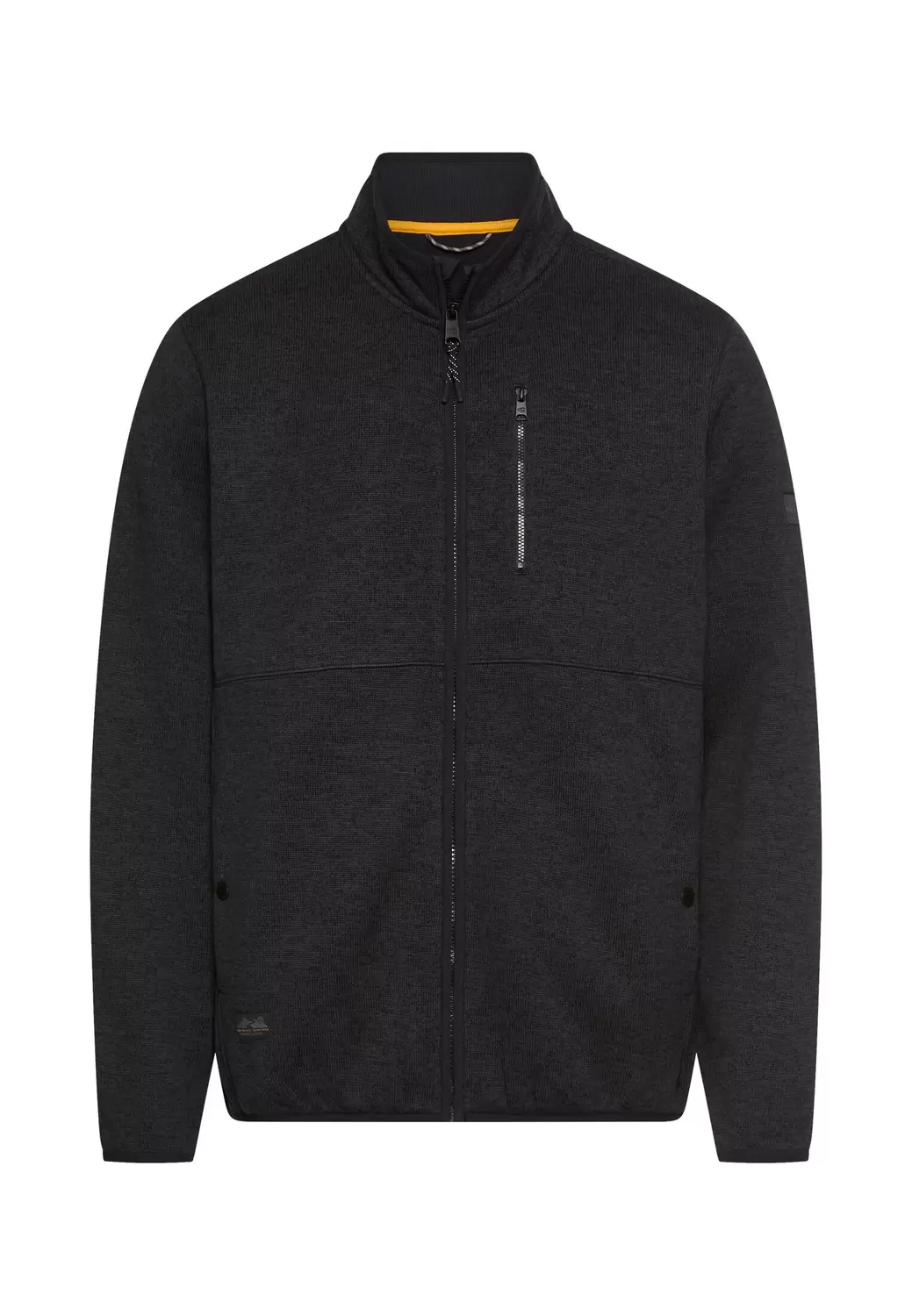 Strickjacke mit Stehkragen