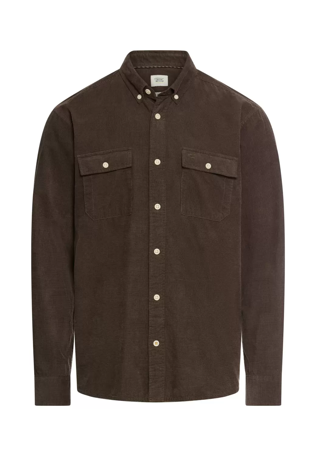 Langarmhemd mit aufgesetzten Taschen