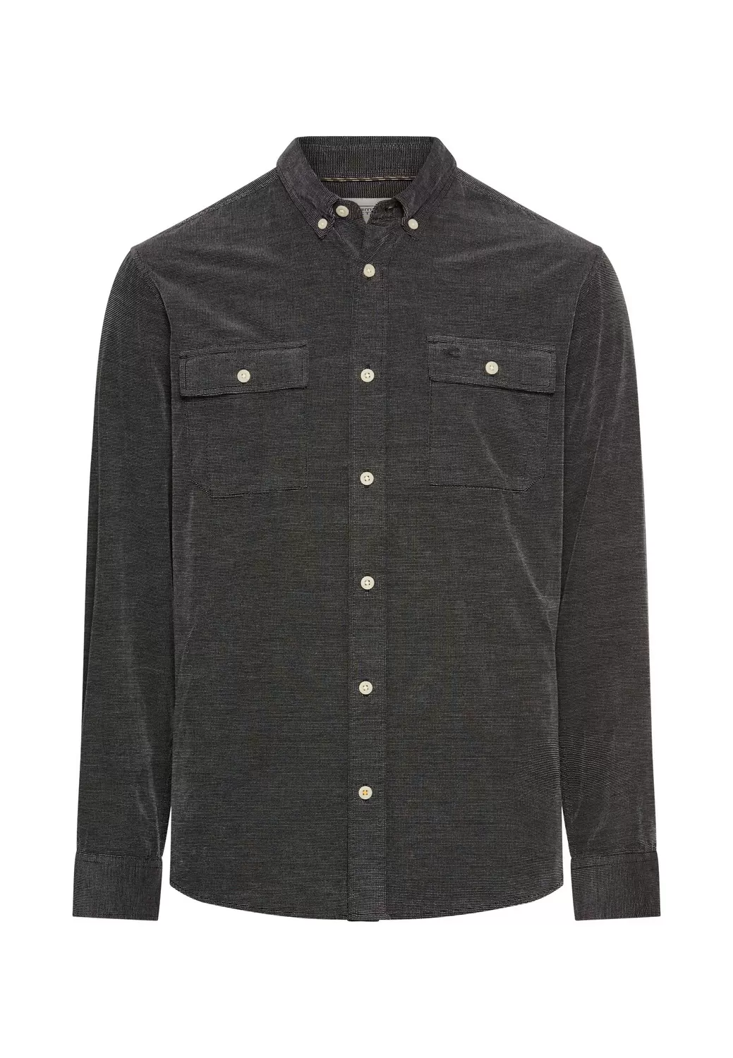 Langarmhemd mit aufgesetzten Taschen