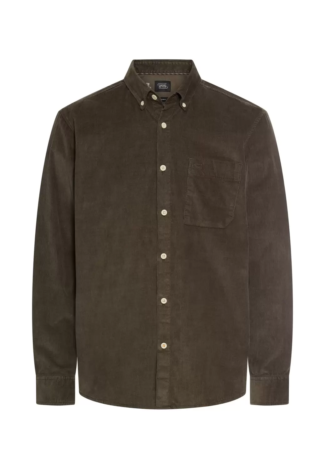 fleXXXactive® Langarm Shirt mit Button-Down-Kragen und Brusttasche