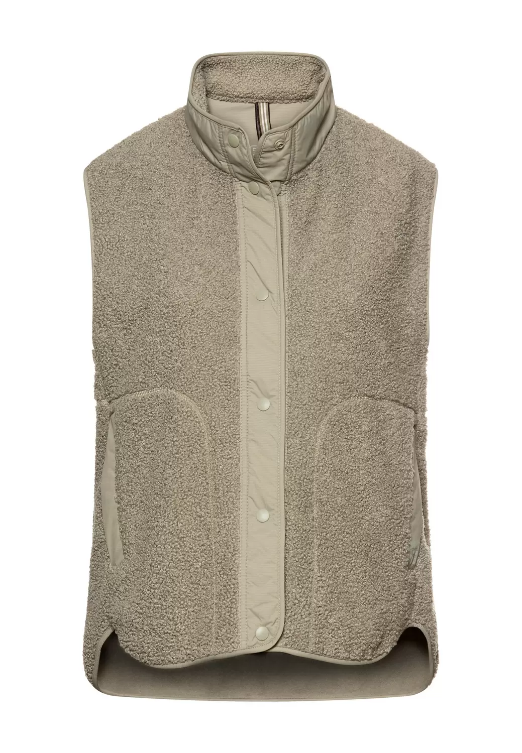 Teddyweste mit Stehkragen