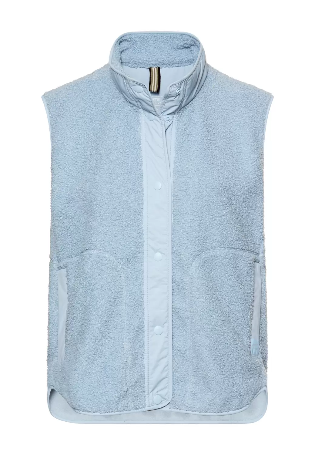 Teddyweste mit Stehkragen