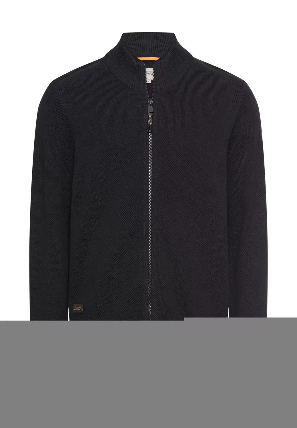 Strickjacke mit Stehkragen