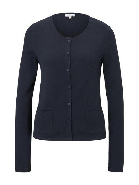 small buttoned up cardigan - 10668/Sky Captain Blu