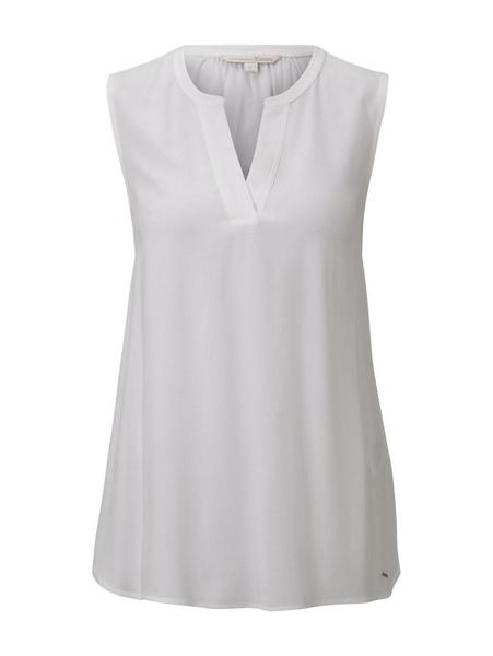 tunic top with neck detail - 10332/Off White