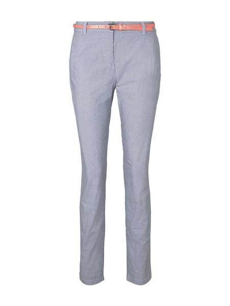 Tom Tailor belted Chino slim - 12320/Thin Stripe P