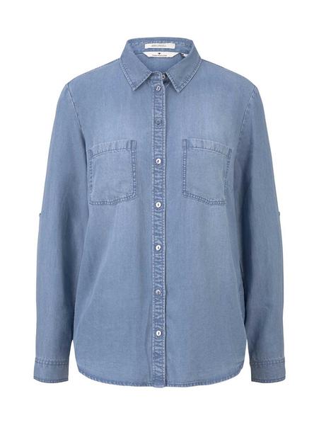 denim tencel blouse - 10110/Blue Denim