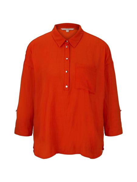 fluent boxy shirt - 21098/signal red