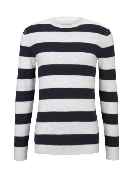 ganzflächig gestreift