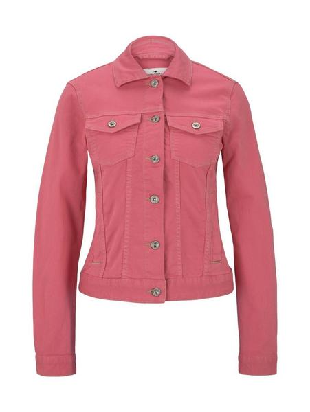 colored denim jacket - 21174/charming pink
