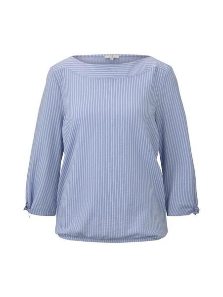 T-shirt vertical stripe - 22262/blue white thin st