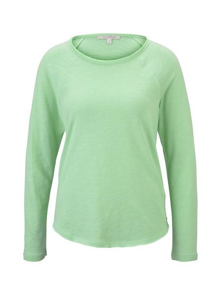 basic slub longsleeve - 21562/soft neo green