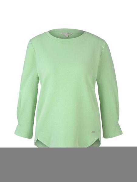 basic sweater with detail - 21562/soft neo green