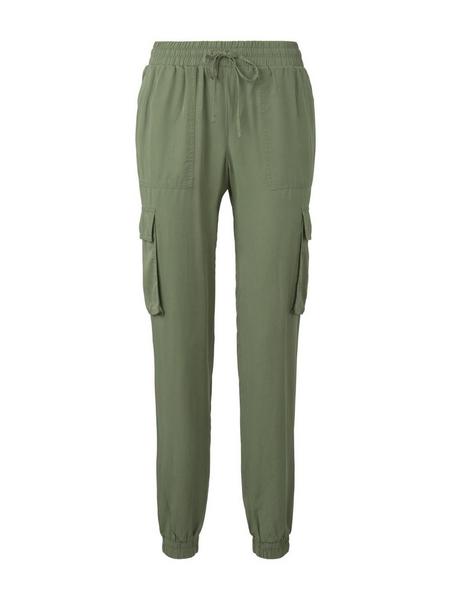 Soft utility track pants - 21586/dull moss green