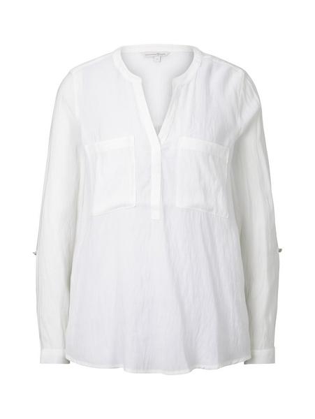 tunic with chest pockets - 10332/Off White