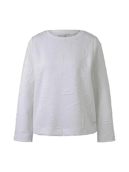 structured sweater - 10332/Off White