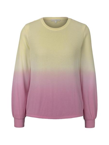 waffle dip dye tee - 22413/yellow pink dip dye