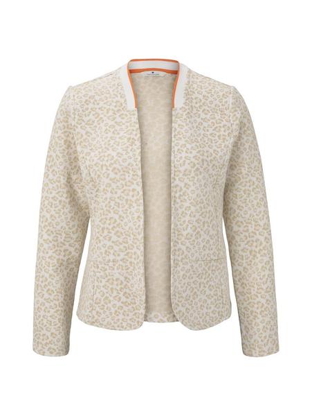 blazer jacket jacquard - 23218/beige leo jacquard