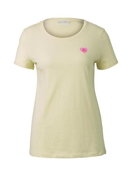 modern fit print tee - 21563/pale yellow