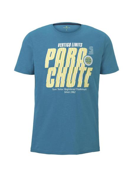 t-shirt with sporty prints - 22016/teal bay green