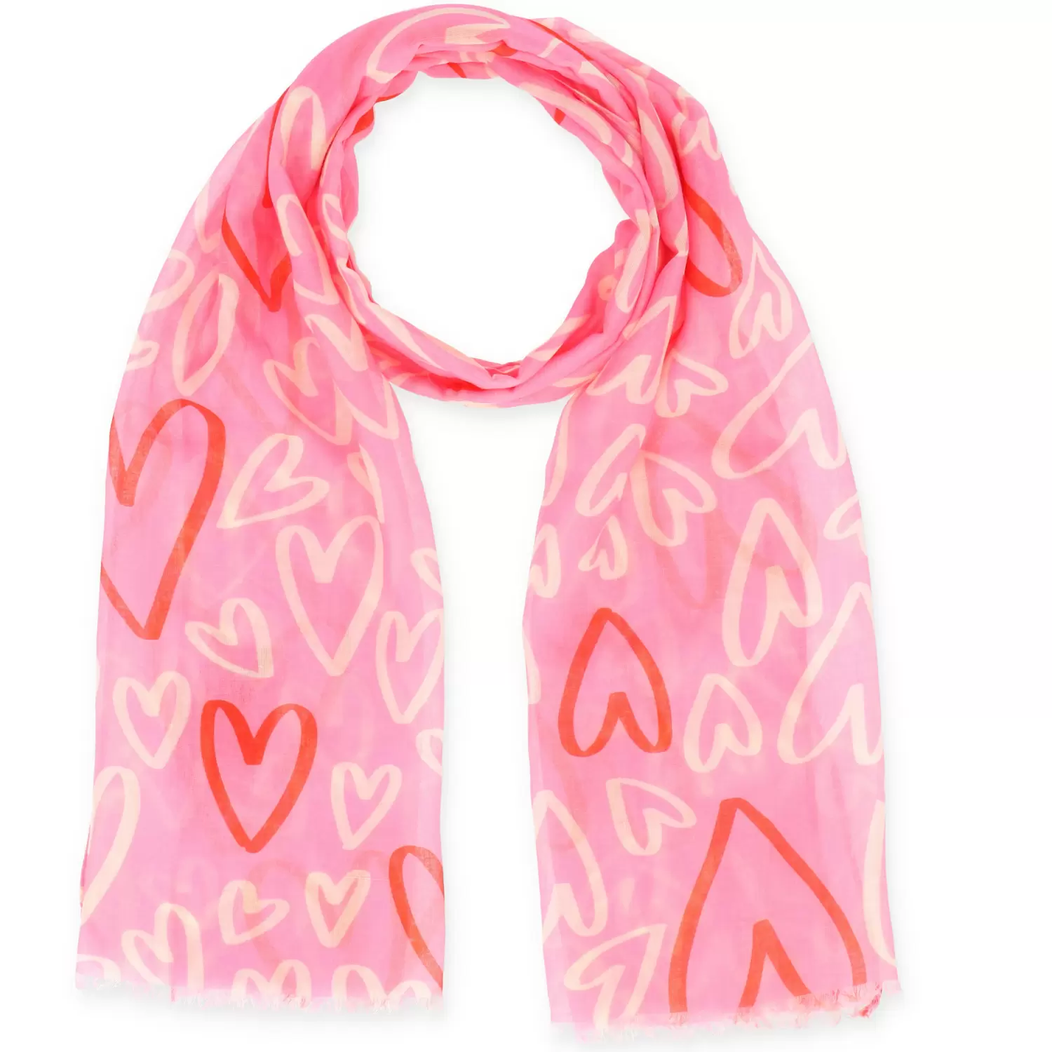 70x180 Schal Lovely Hearts