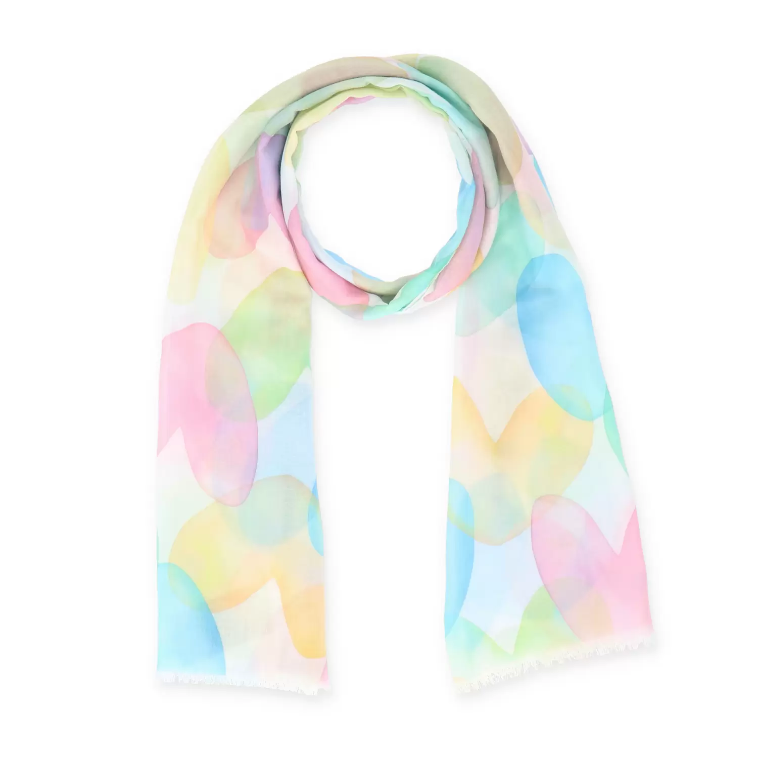 70x180 Schal Pastell Hearts
