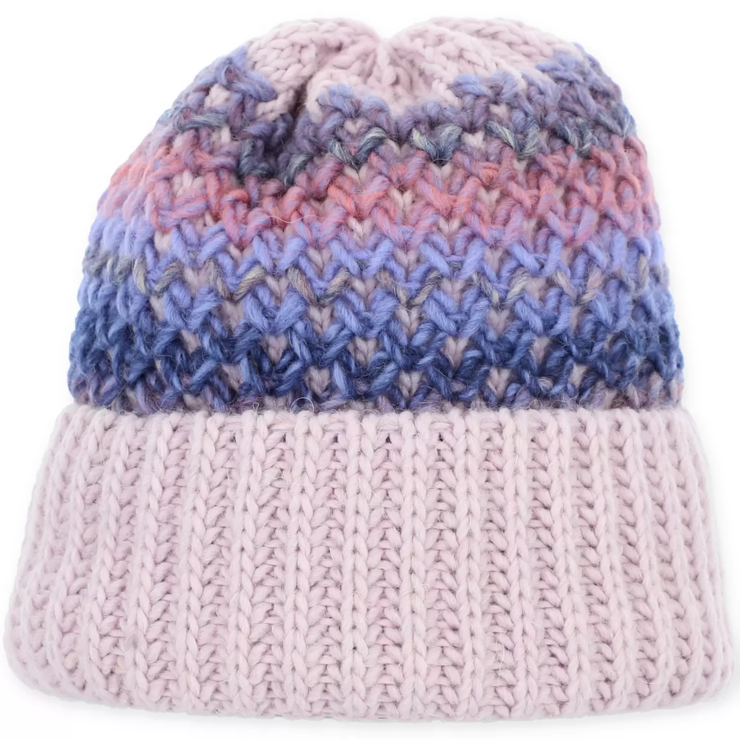 Mütze Umschlag gemustert