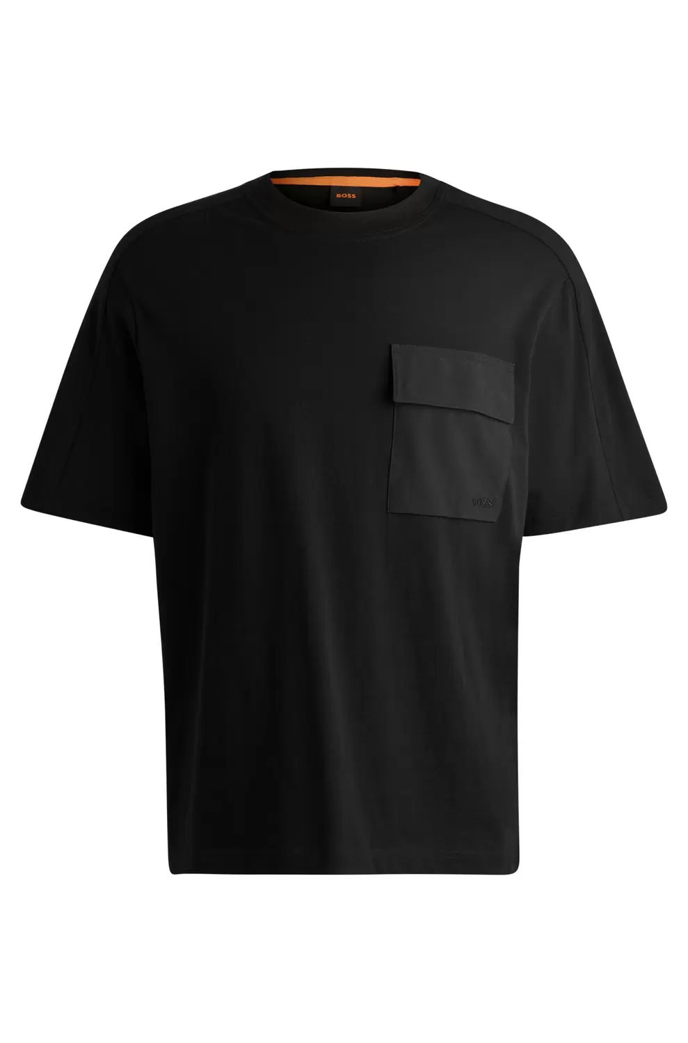 Te_PocketCargo T-Shirt mit Brusttasche Schwarz