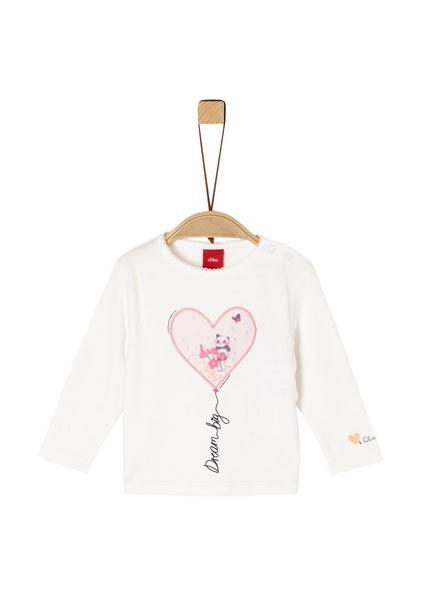 T-Shirt langarm - 0210/ecru