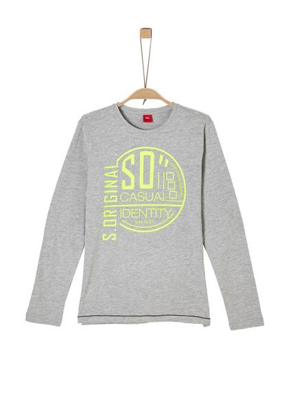 T-Shirt langarm - 9400/Grey Melan