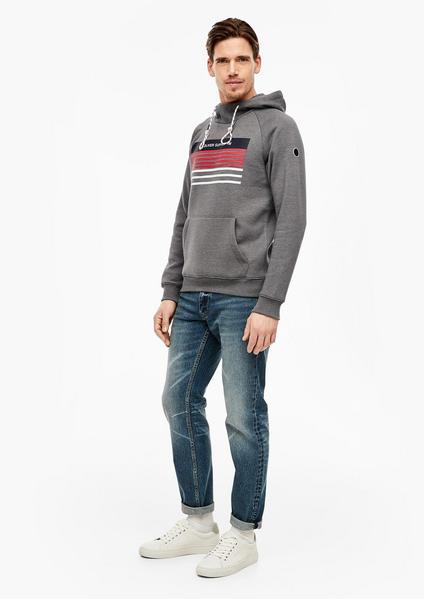 Sweatshirt langarm - 9730/Grey / Bla
