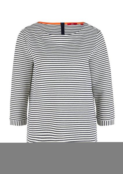 T-Shirt 3/4 Arm - 02G0/creme stri