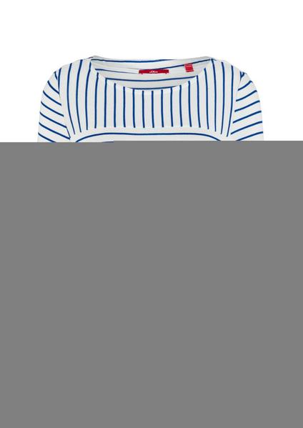 T-Shirt langarm - 02G5/creme stri