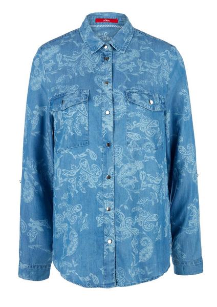 Bluse langarm - 52B3/air blue d