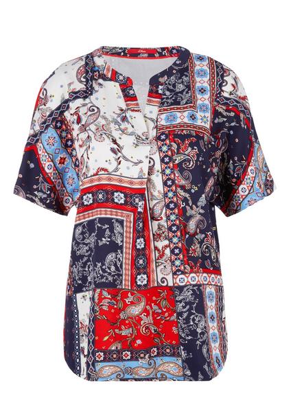 Bluse kurzarm - 58A3/dark steel