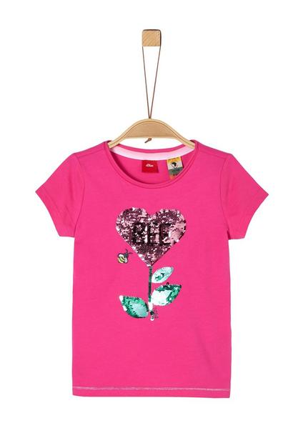 T-Shirt kurzarm - 4464/purple/pin