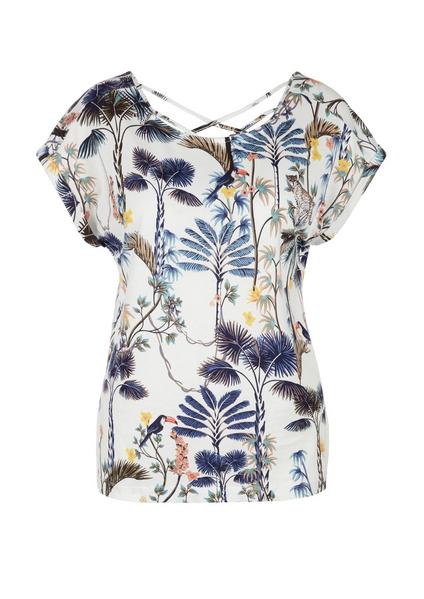 T-Shirt kurzarm - 02B2/creme AOP