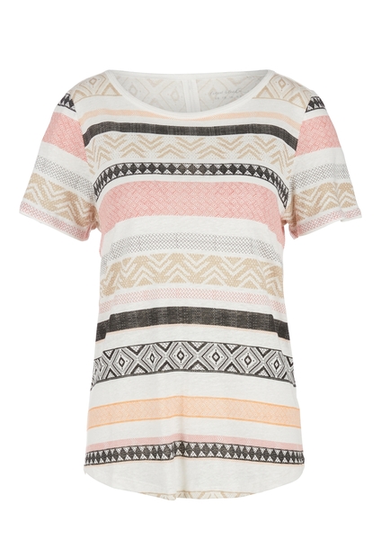 T-Shirt kurzarm - 02B8/creme AOP