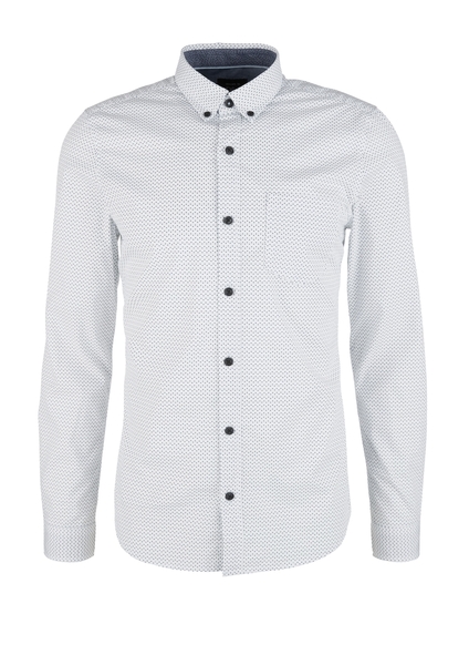 Hemd langarm - 01A0/white AOP