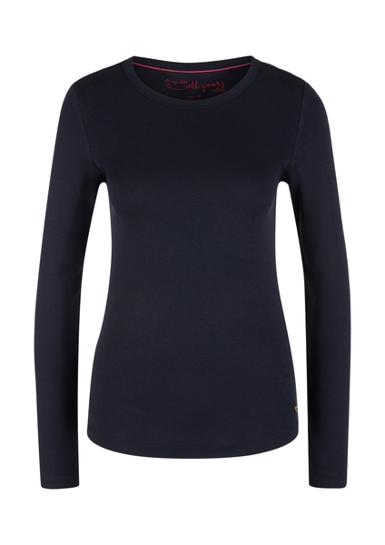 Rippware-Langarmshirt