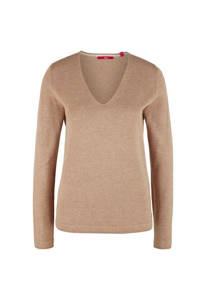 Pullover langarm - 83W0/beige mela