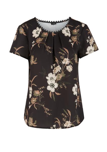 Bluse kurzarm - 99A7/FLOWERS PR