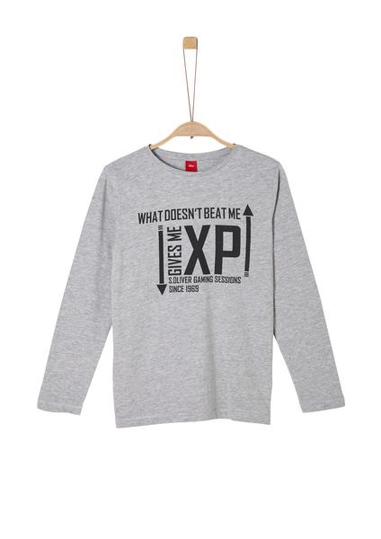 T-Shirt langarm - 9400/Grey Melan