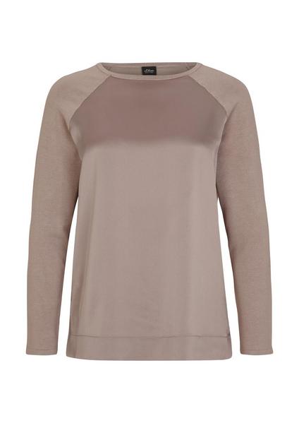 Pullover langarm - 8499/STONE BROW
