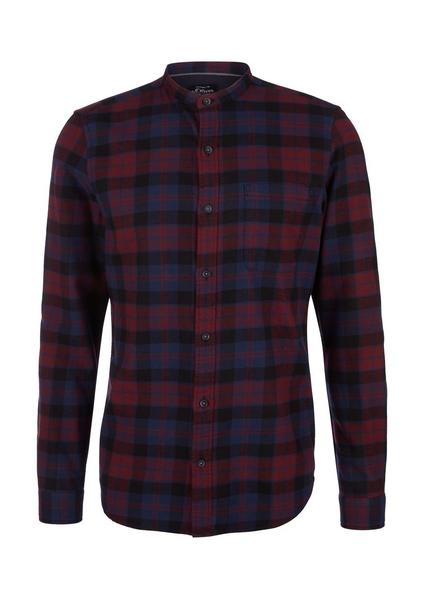 Hemd langarm - 39N8/dark red c