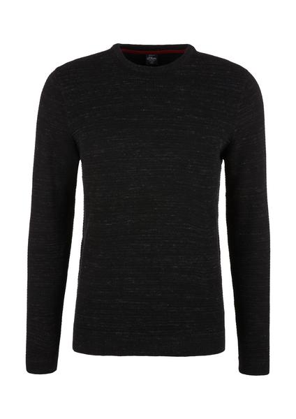 Pullover langarm - 99W0/black mela