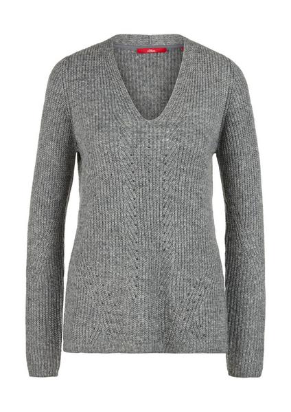 Pullover langarm - 97X0/grey knit