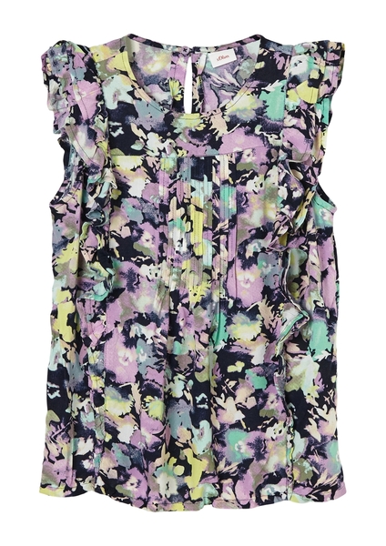 Bluse kurzarm - 59A1/blue