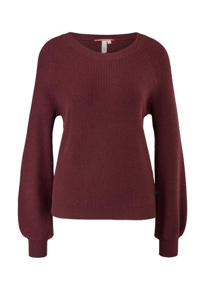 Pullover langarm - 3999/dark red